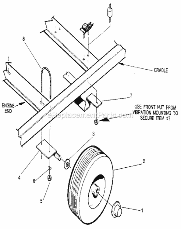 Page B Diagram and Parts List for 58032699  Craftsman Generator