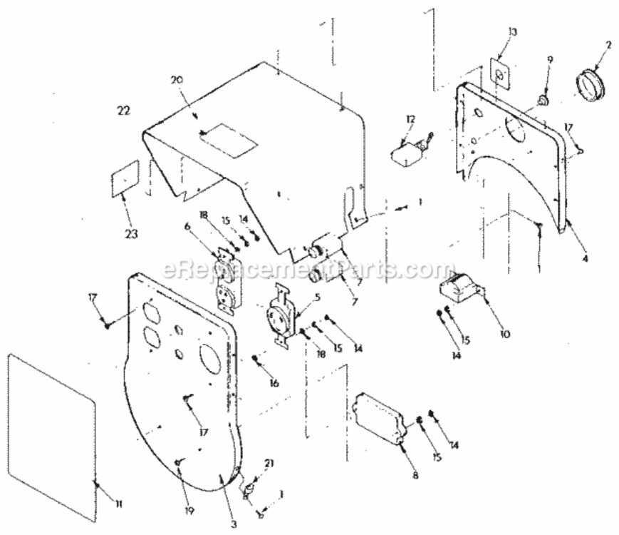 Page B Diagram and Parts List for 580327060  Craftsman Generator