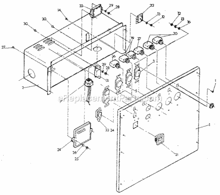 Page C Diagram and Parts List for 580327071  Craftsman Generator