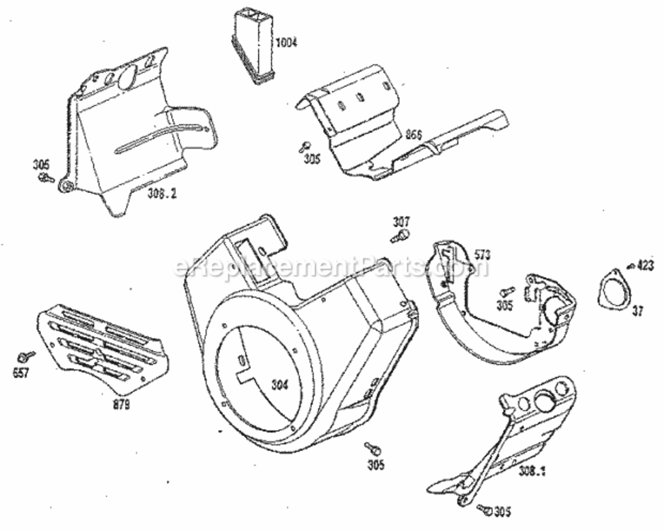 Page H Diagram and Parts List for 580327071  Craftsman Generator