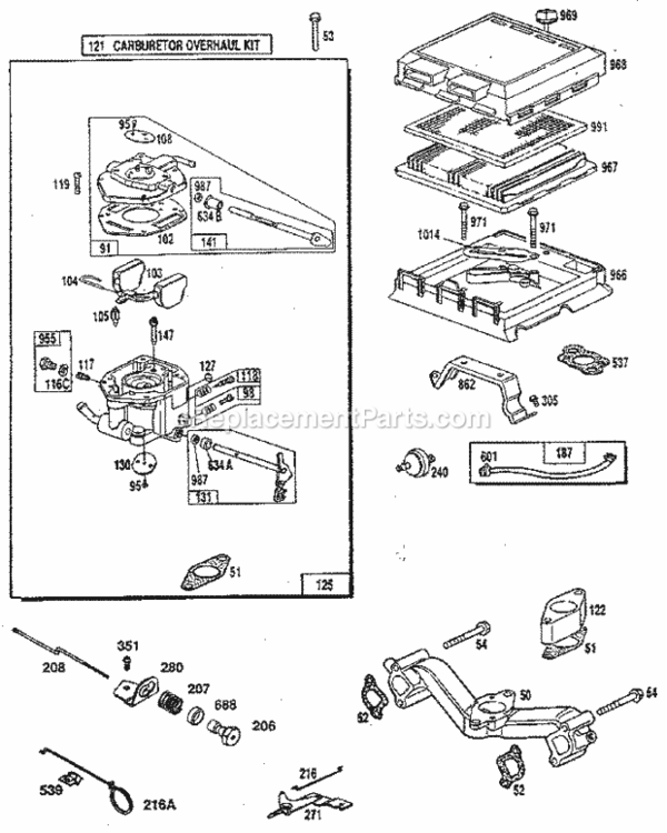 Page E Diagram and Parts List for 580327072  Craftsman Generator