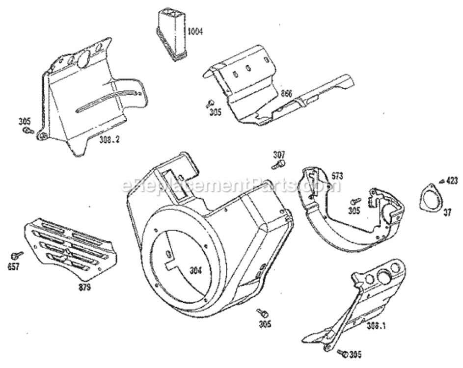 Page H Diagram and Parts List for 580327072  Craftsman Generator