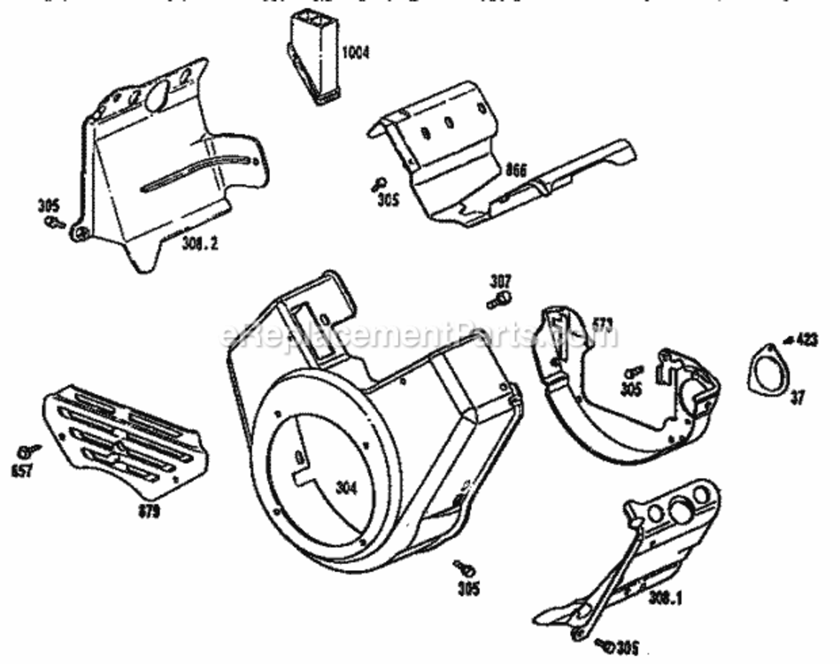 Page E Diagram and Parts List for 580327074  Craftsman Generator