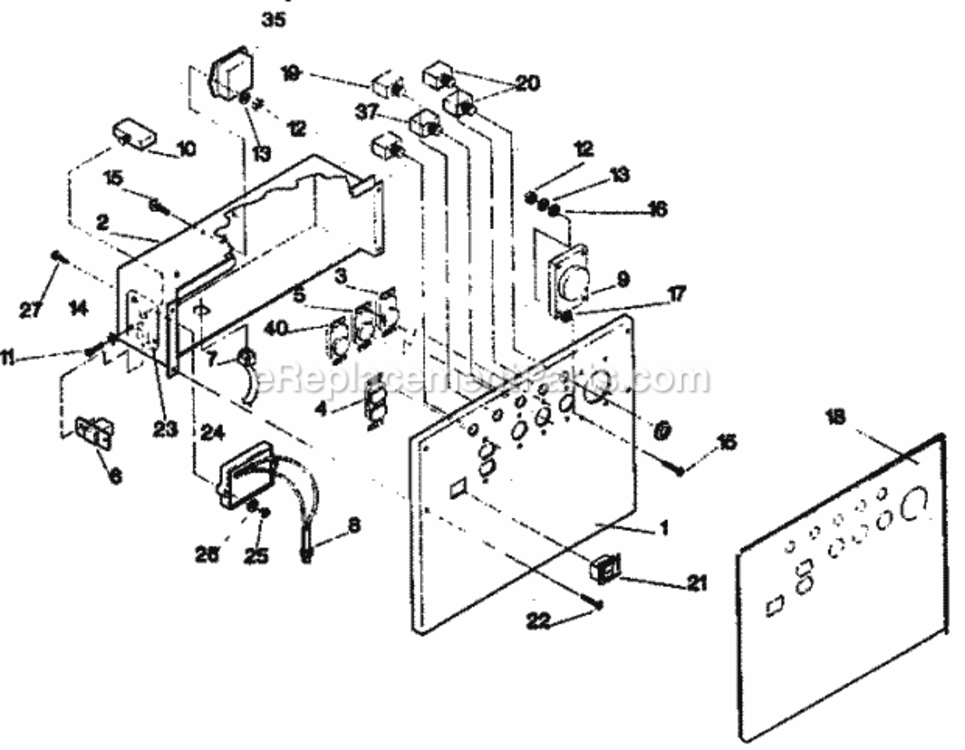 Page B Diagram and Parts List for 580327075  Craftsman Generator