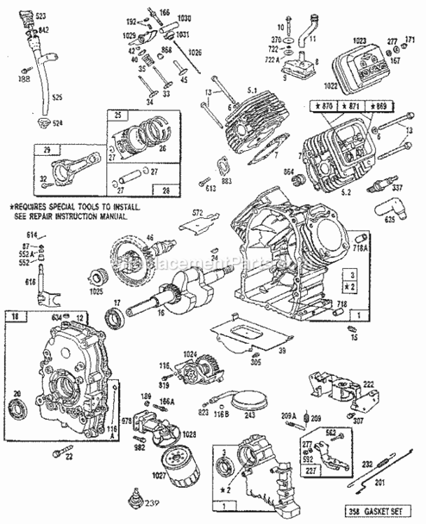 Page E Diagram and Parts List for 580327077  Craftsman Generator