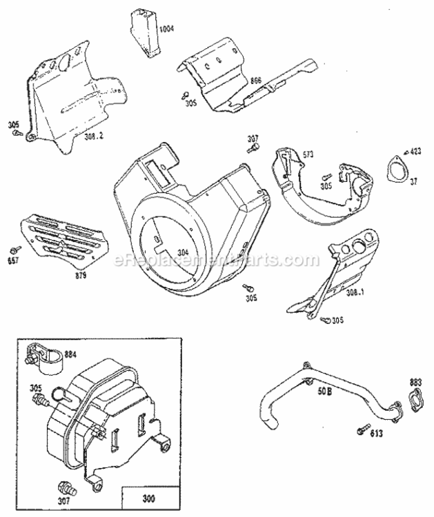 Page H Diagram and Parts List for 580327077  Craftsman Generator