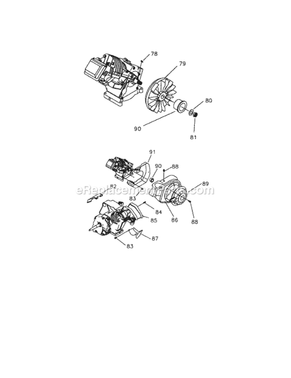 Page C Diagram and Parts List for 580327130  Craftsman Generator
