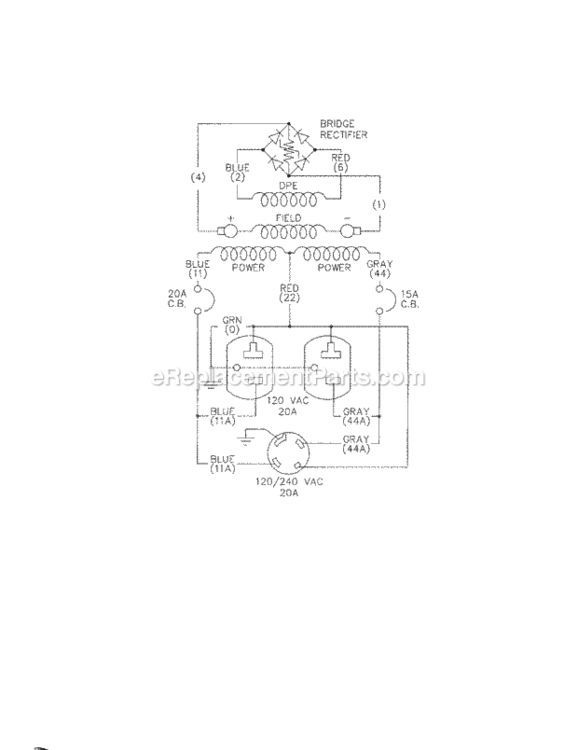 Page G Diagram and Parts List for 580327130  Craftsman Generator