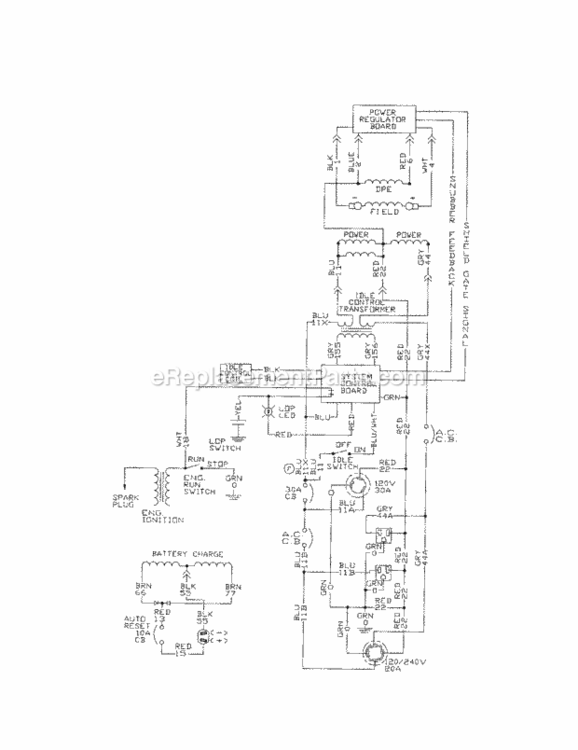 Page I Diagram and Parts List for 580327141  Craftsman Generator