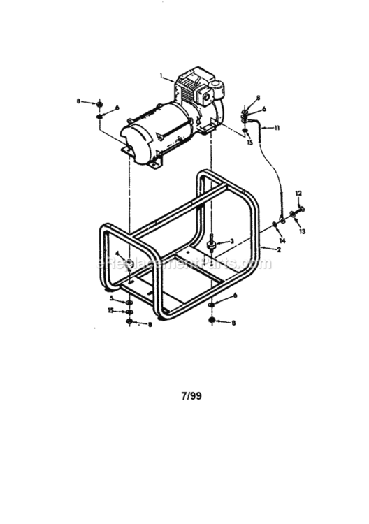 Page A Diagram and Parts List for 580327150  Craftsman Generator