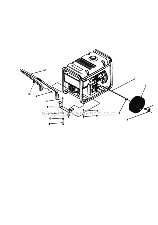 Page C Diagram and Parts List for 580327162  Craftsman Generator