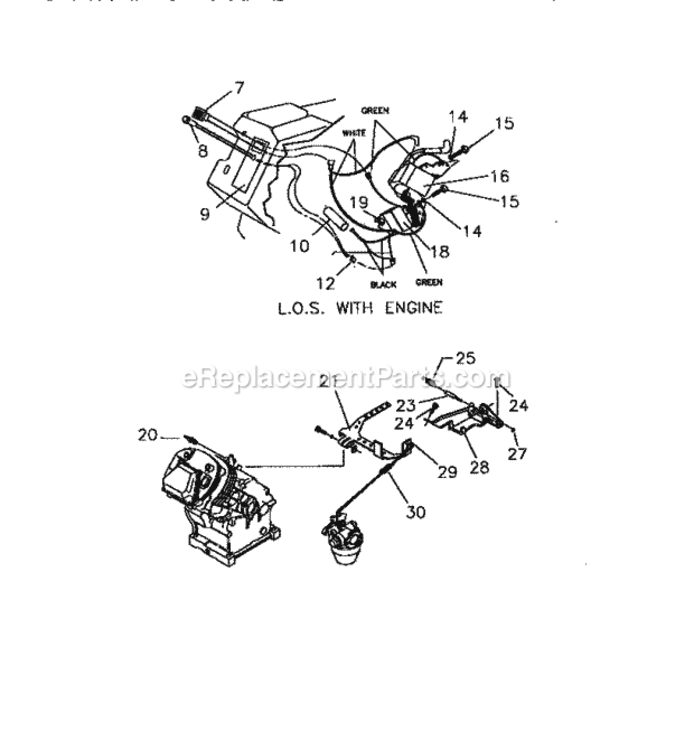 Page D Diagram and Parts List for 580327180  Craftsman Generator