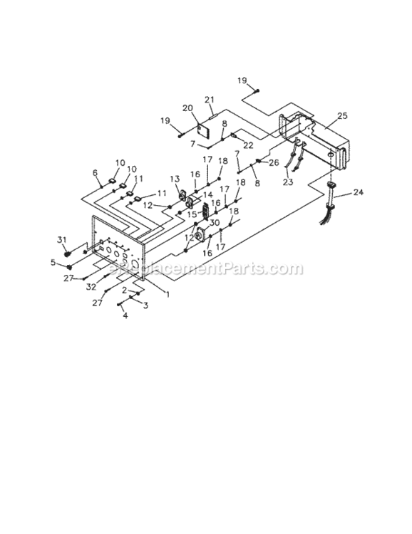 Page B Diagram and Parts List for 580327181  Craftsman Generator