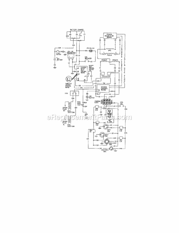 Page E Diagram and Parts List for 580327203  Craftsman Generator