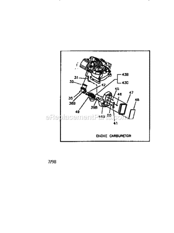 Page E Diagram and Parts List for 580327250  Craftsman Generator