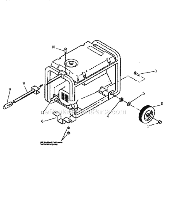 Page E Diagram and Parts List for 580327253  Craftsman Generator