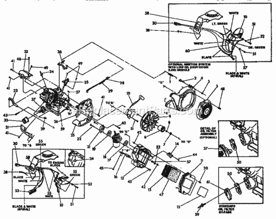 Page C Diagram and Parts List for 580327280  Craftsman Generator