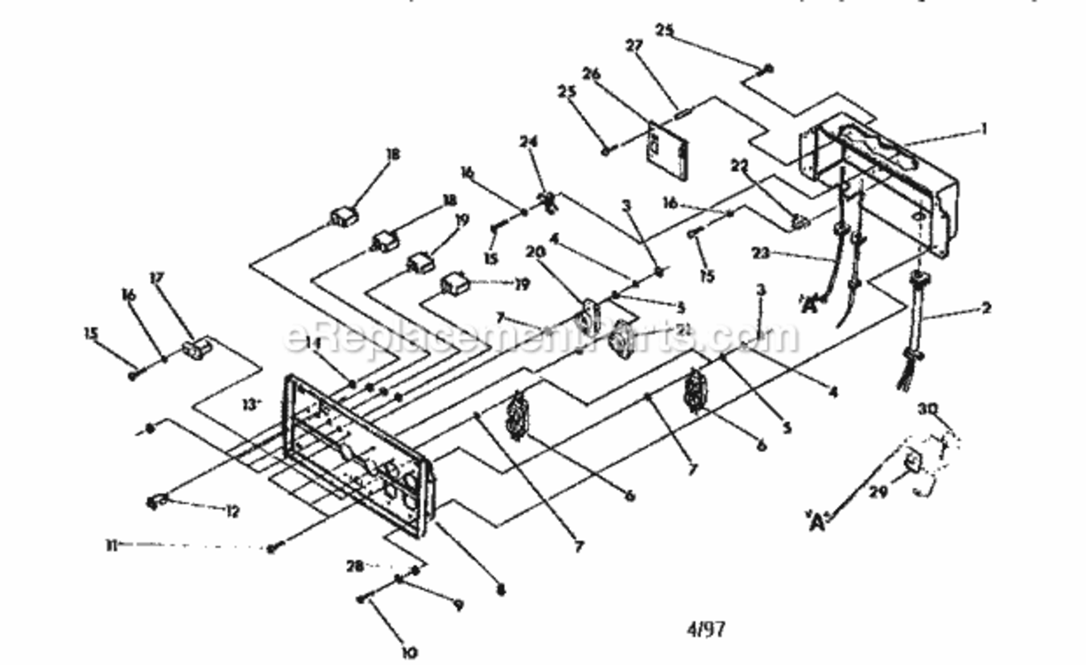 Page A Diagram and Parts List for 580327282  Craftsman Generator