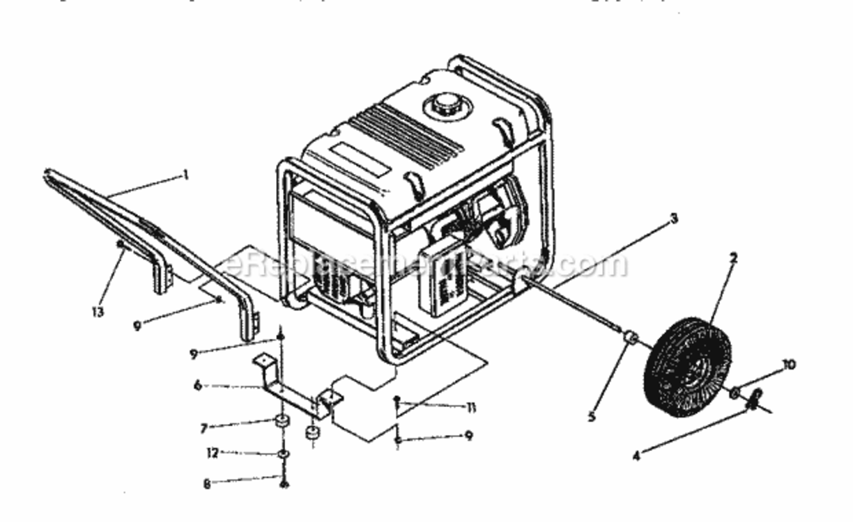 Page E Diagram and Parts List for 580327282  Craftsman Generator