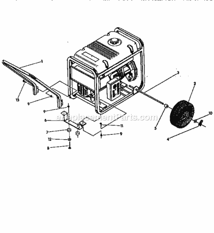 Page E Diagram and Parts List for 580327283  Craftsman Generator