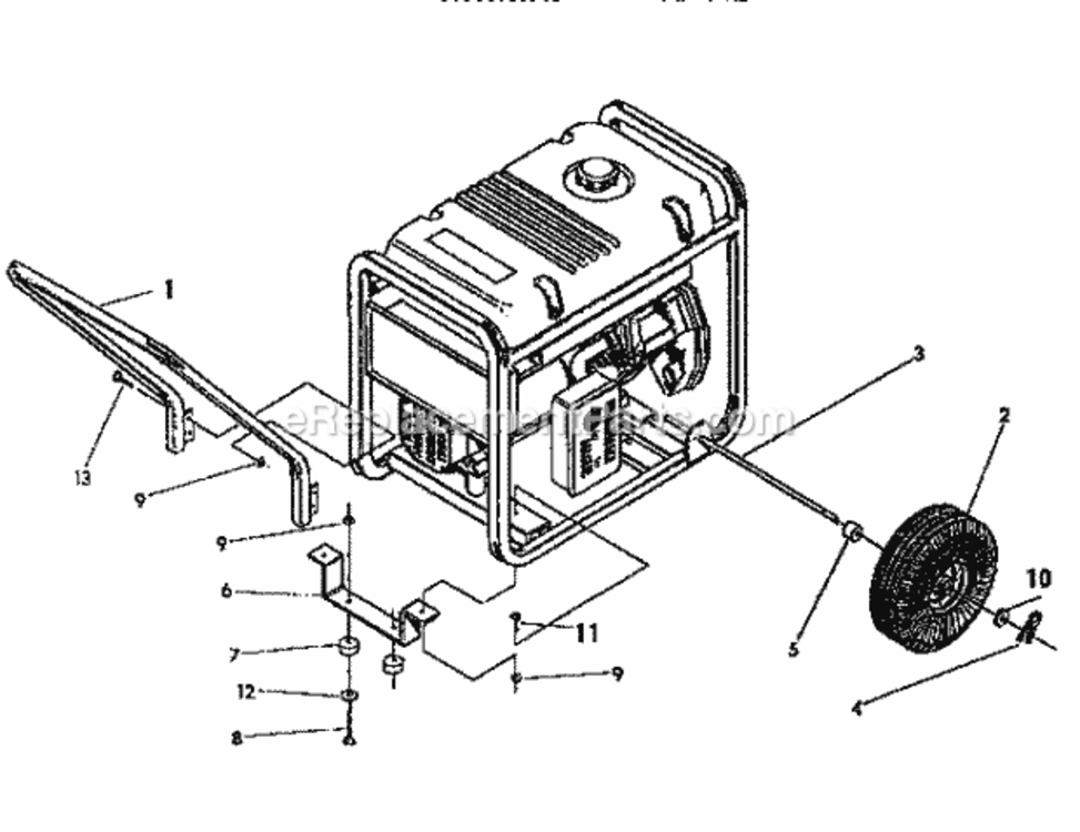 Page E Diagram and Parts List for 580327291  Craftsman Generator
