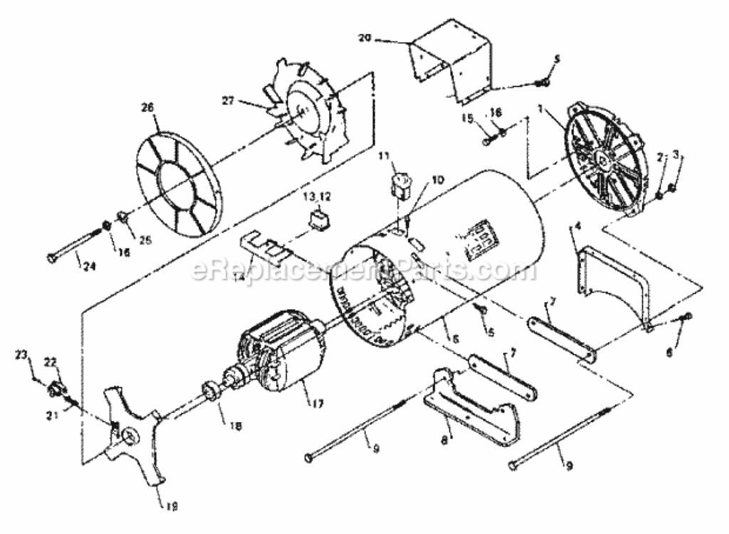Page A Diagram and Parts List for 580327390  Craftsman Generator