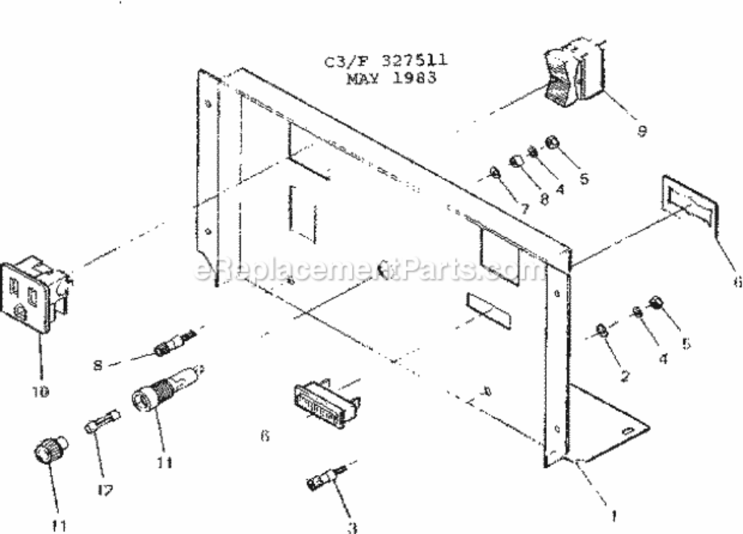Page C Diagram and Parts List for 580327511  Craftsman Generator
