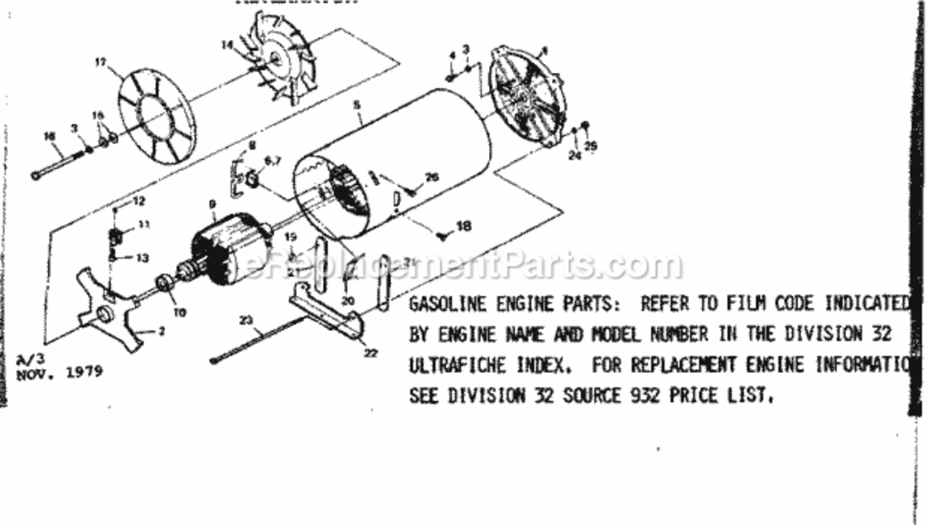 Page A Diagram and Parts List for 580327610  Craftsman Generator
