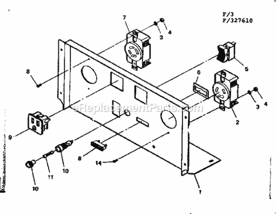 Page F Diagram and Parts List for 580327620  Craftsman Generator