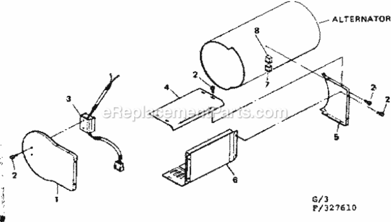 Page G Diagram and Parts List for 580327620  Craftsman Generator
