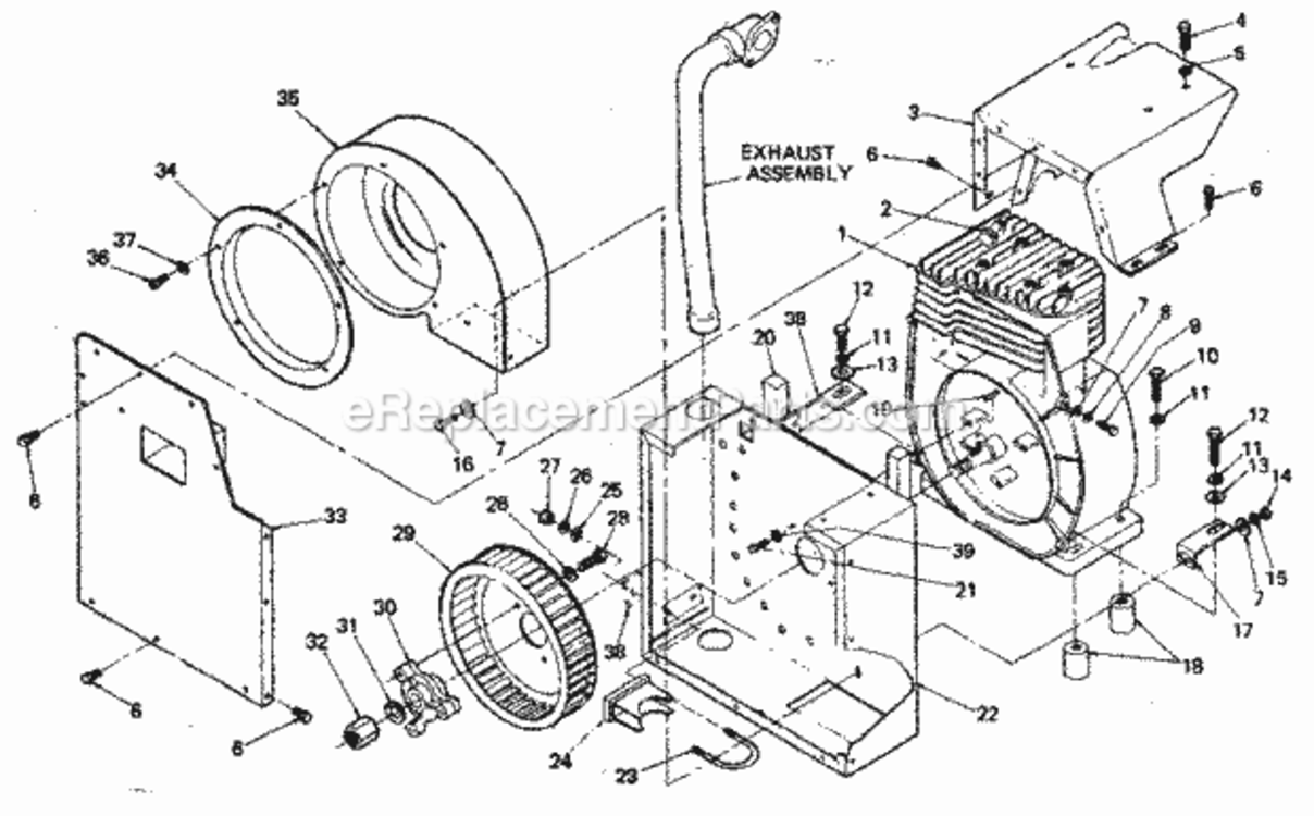 Page D Diagram and Parts List for 580327810  Craftsman Generator
