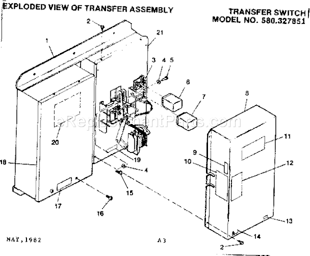 Page A Diagram and Parts List for 580327851  Craftsman Paint Sprayer