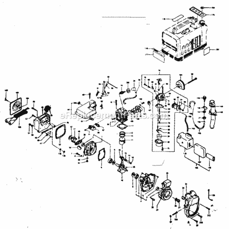 Page B Diagram and Parts List for 580328150  Craftsman Generator
