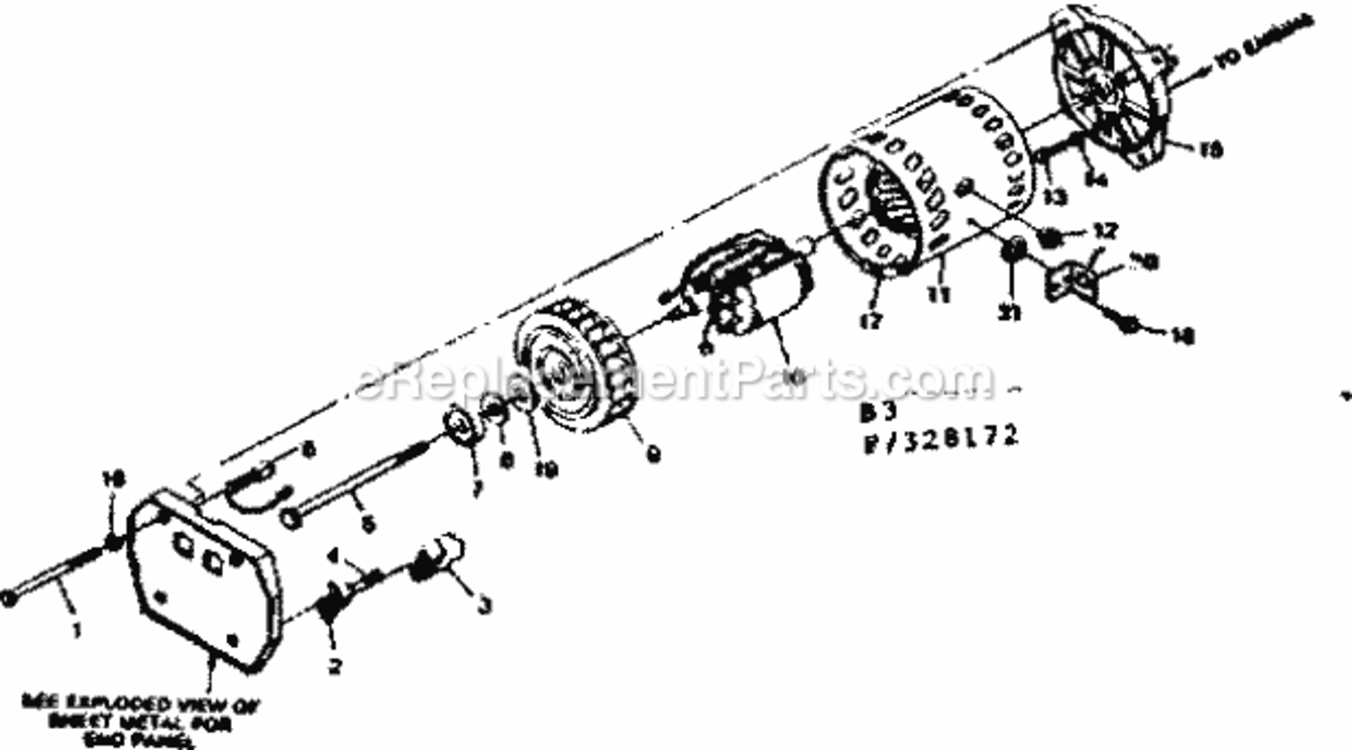 Page B Diagram and Parts List for 580328172  Craftsman Generator