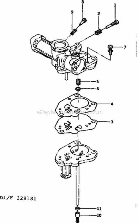 Page D Diagram and Parts List for 580328181  Craftsman Generator