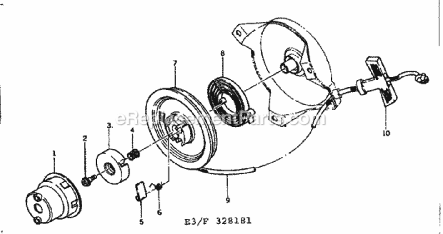 Page E Diagram and Parts List for 580328181  Craftsman Generator
