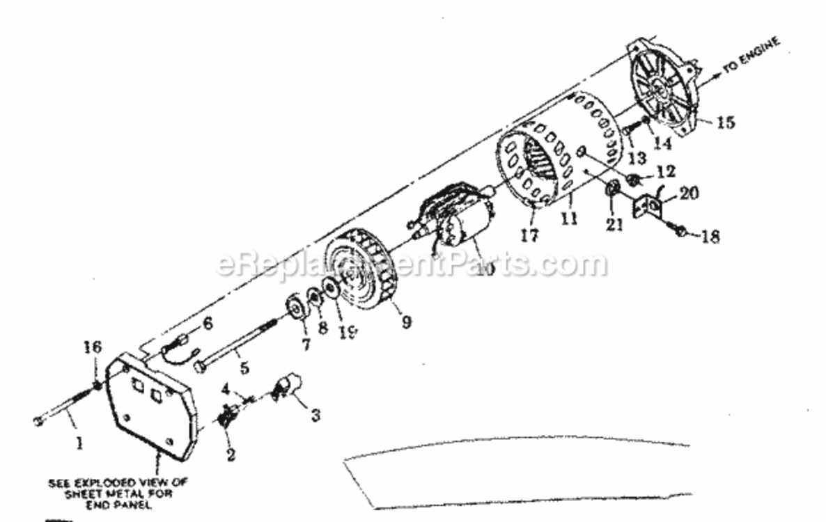 Page A Diagram and Parts List for 580328182  Craftsman Generator