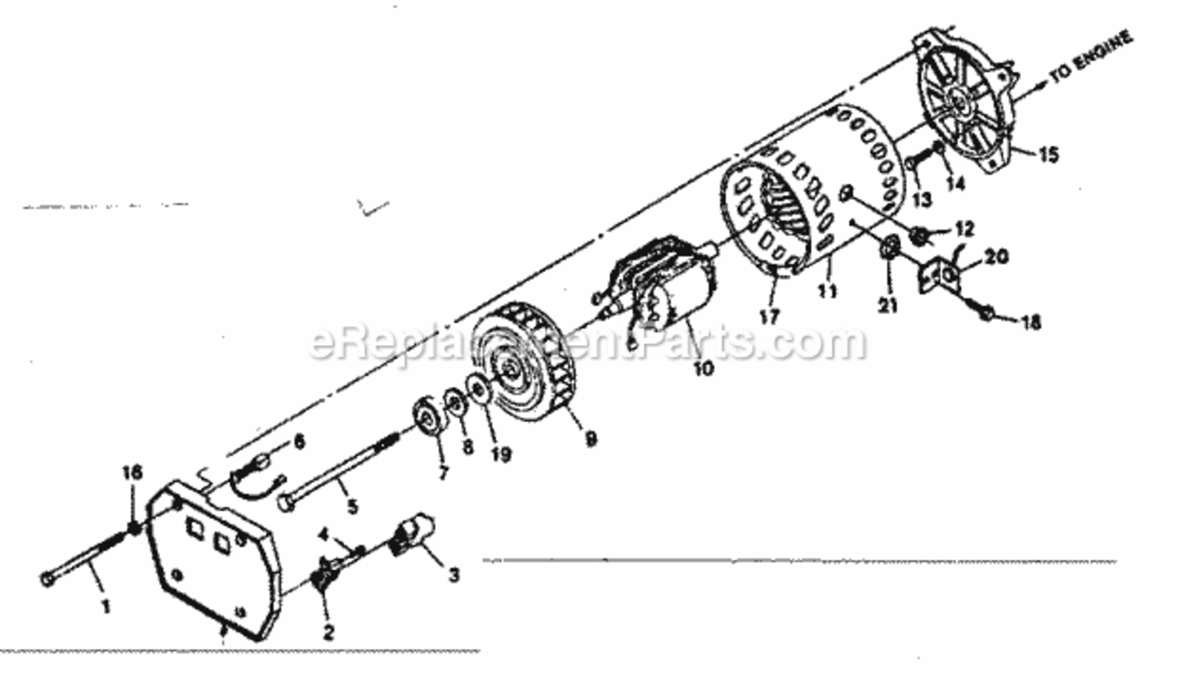 Page A Diagram and Parts List for 580328183  Craftsman Generator
