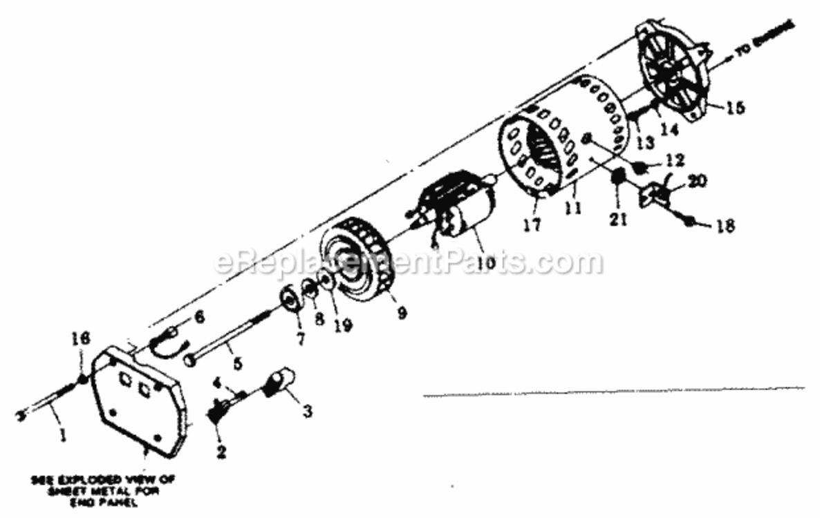 Page B Diagram and Parts List for 580328191  Craftsman Generator