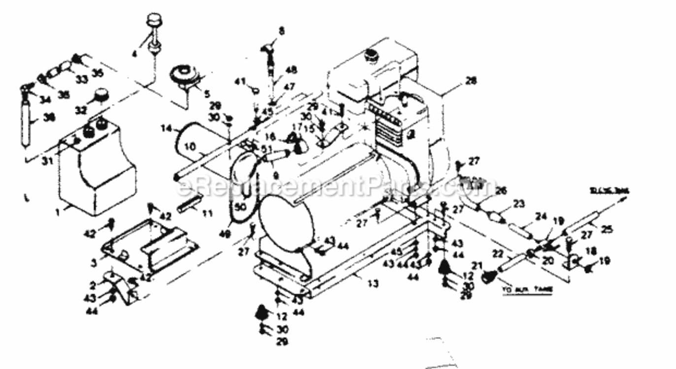 Page B Diagram and Parts List for 580328231  Craftsman Generator