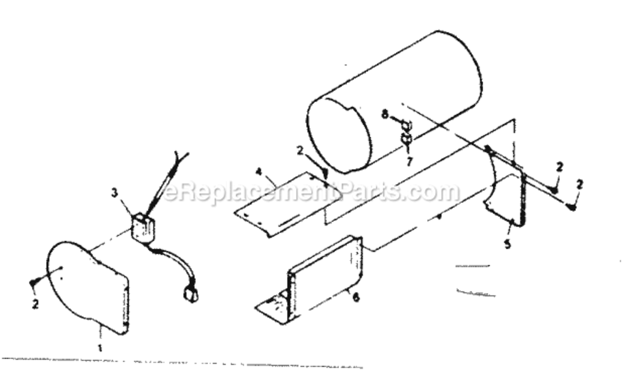 Page D Diagram and Parts List for 580328231  Craftsman Generator