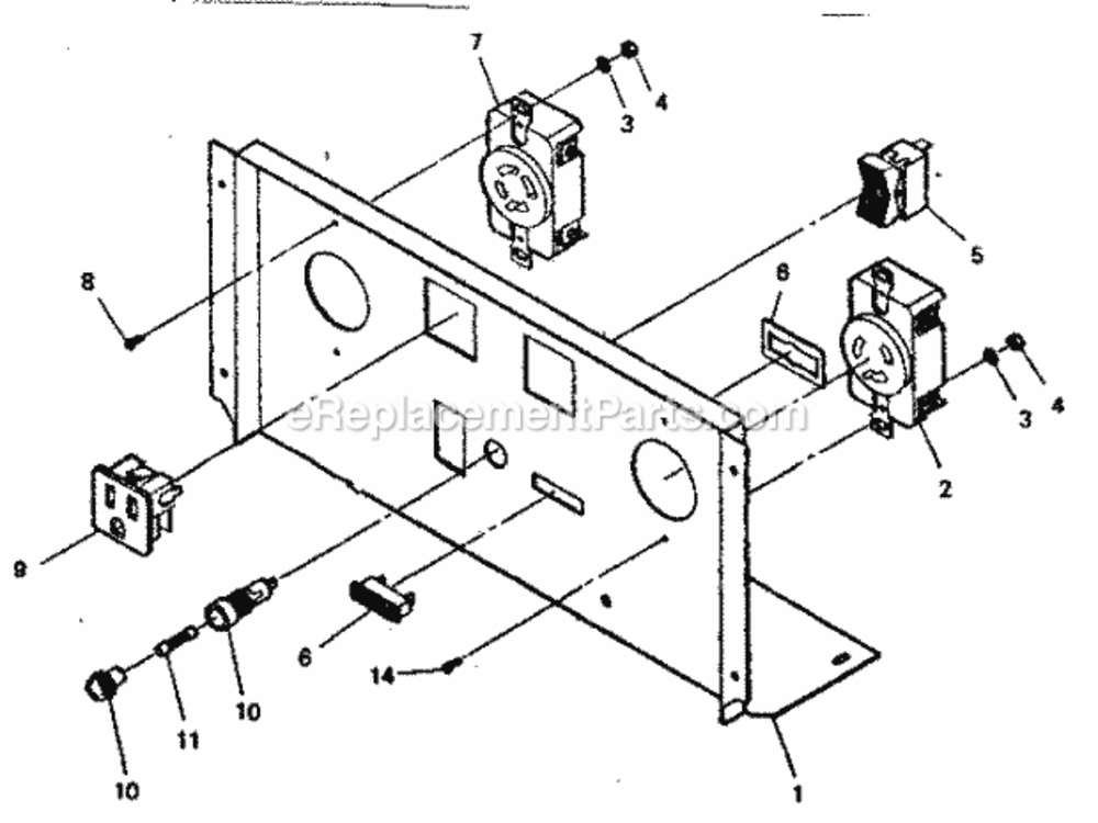 Page F Diagram and Parts List for 580328241  Craftsman Generator