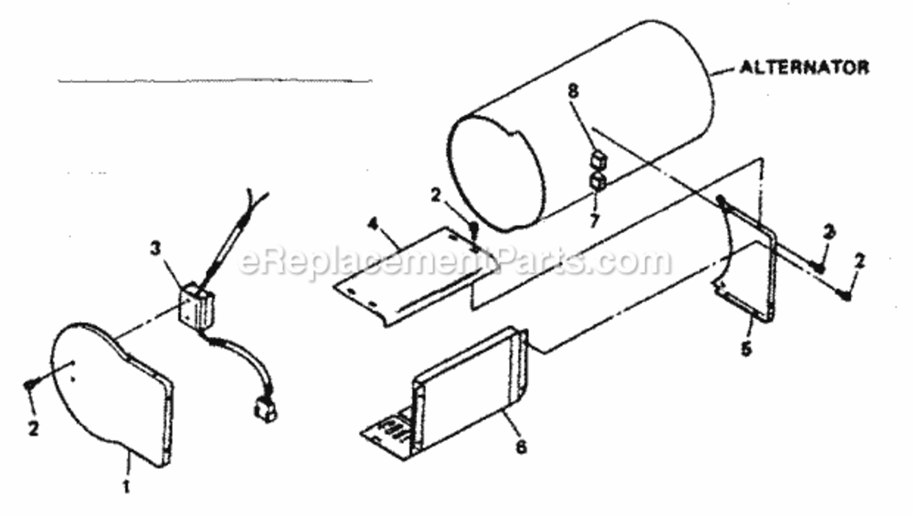 Page E Diagram and Parts List for 580328251  Craftsman Generator