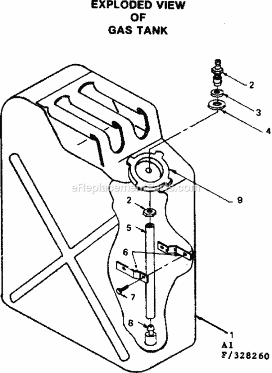 Page A Diagram and Parts List for 580328260  Craftsman Generator
