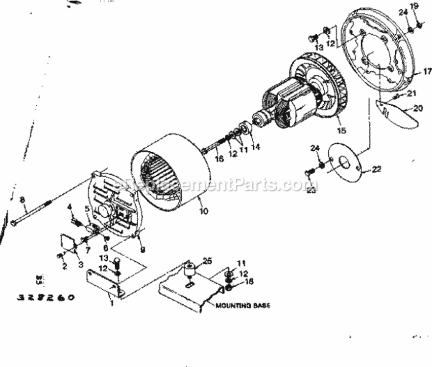 Page B Diagram and Parts List for 580328260  Craftsman Generator