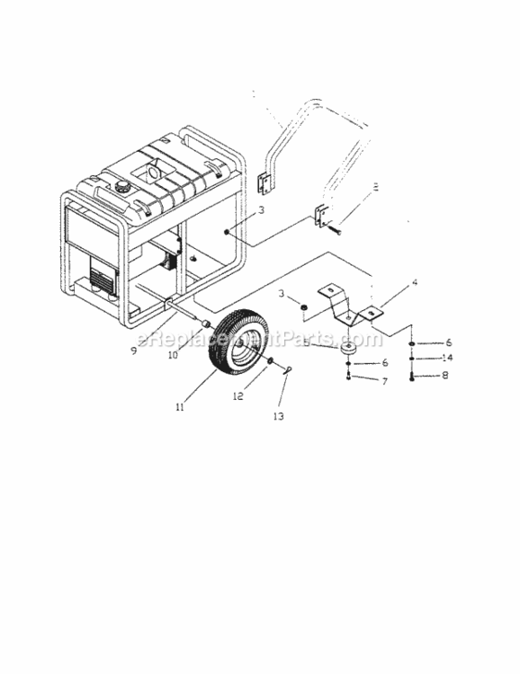 Page C Diagram and Parts List for 580328300  Craftsman Generator