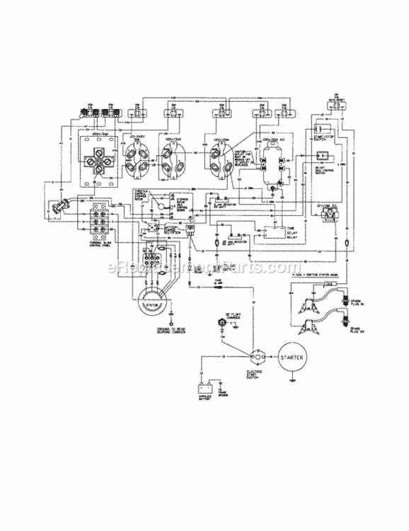 Page E Diagram and Parts List for 580328310  Craftsman Generator