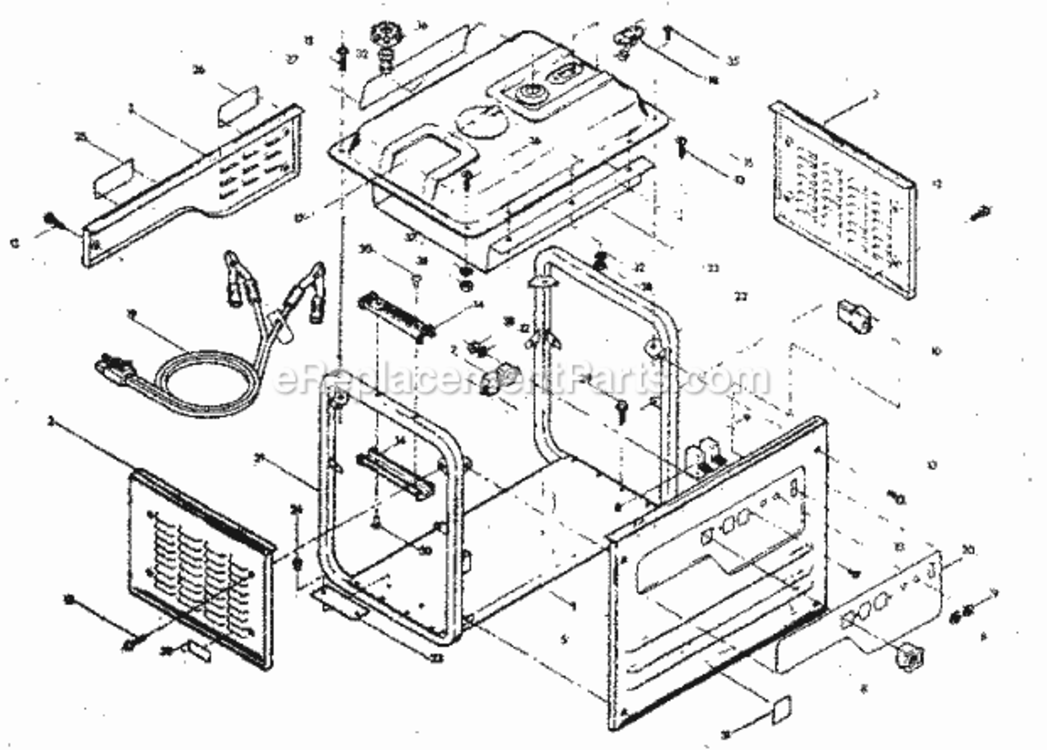 Page B Diagram and Parts List for 580328321  Craftsman Generator