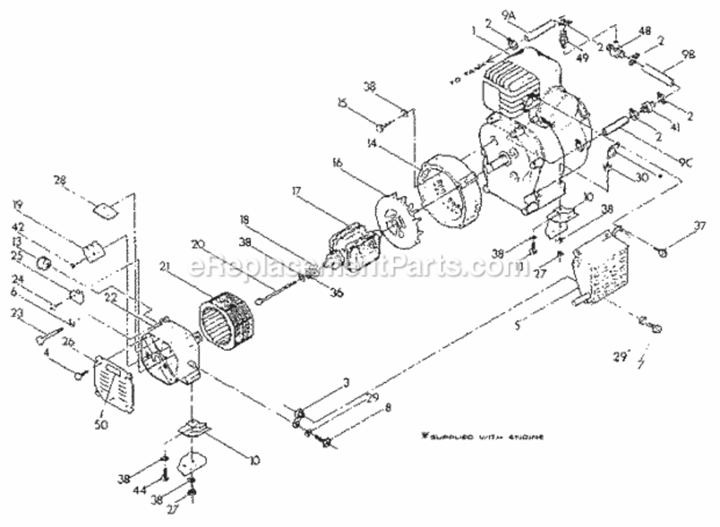 Page A Diagram and Parts List for 580328342  Craftsman Generator