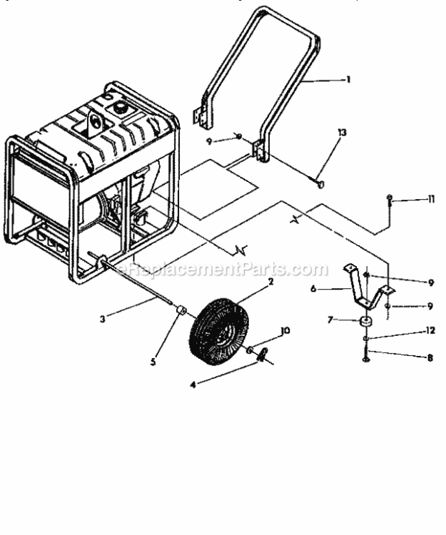 Page A Diagram and Parts List for 580328390  Craftsman Generator